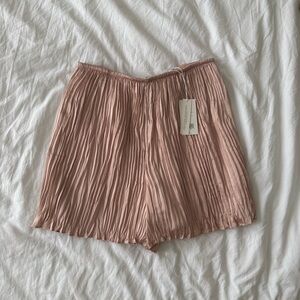 Vince Pleated Pink Women's Shorts